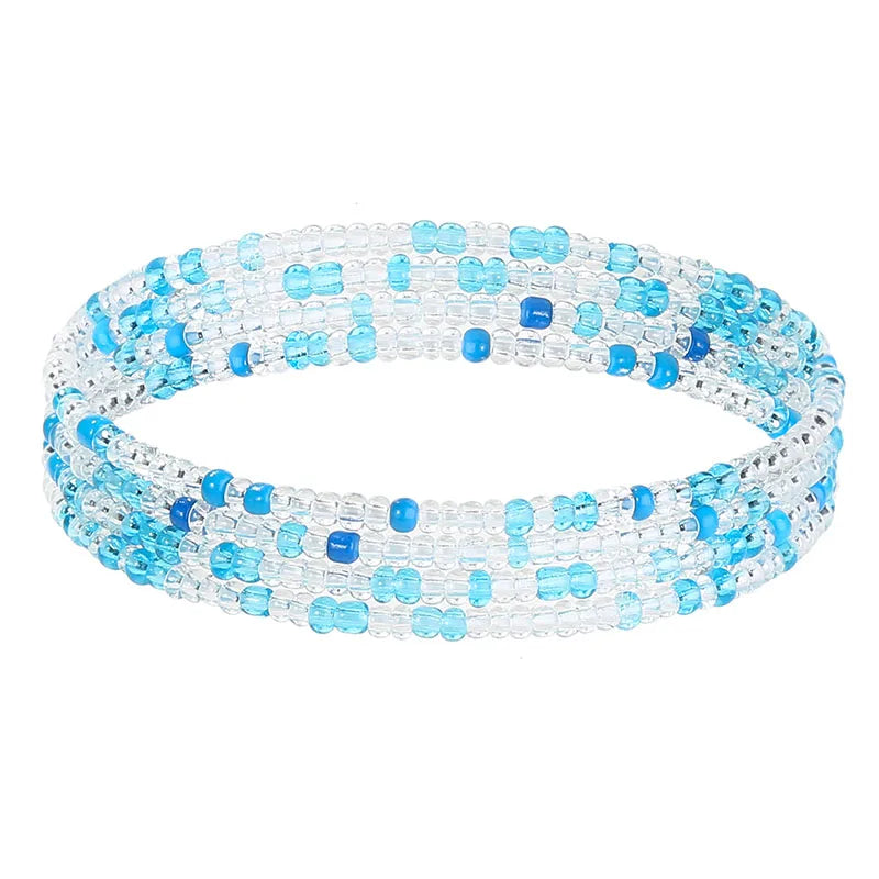 70/80/90/110 CM B- Waist Beads Chain for Women Colorful African Belly Beads Sexy Body Chains Boho Bikini Belly Jewelry New
