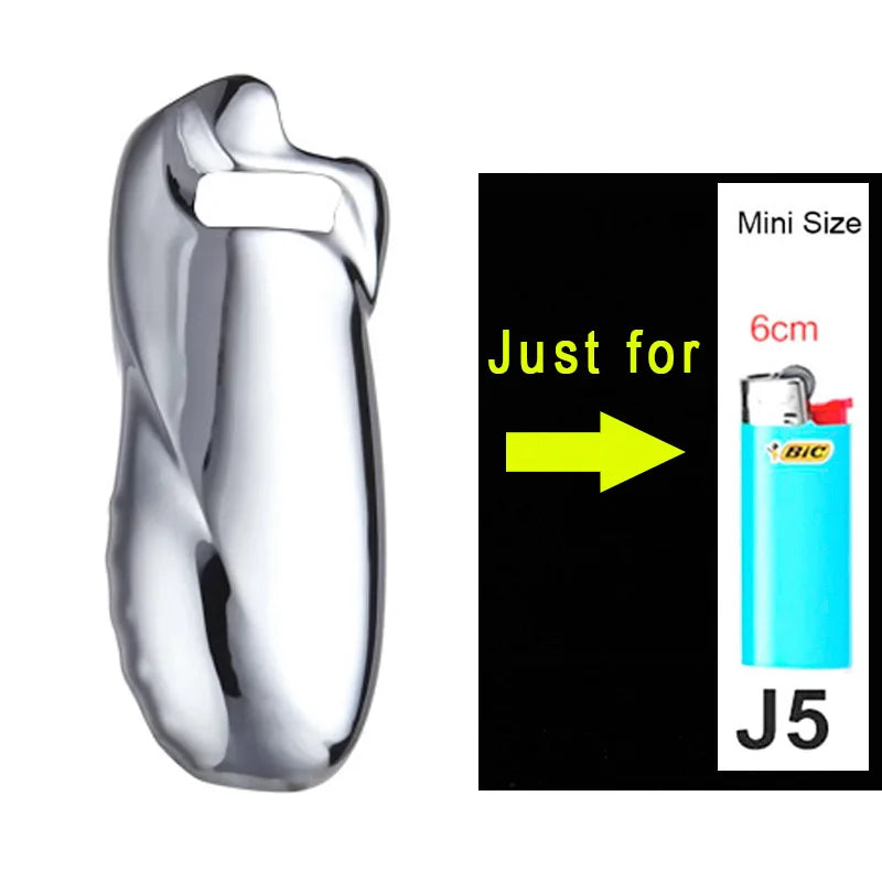 Fashion Bic Metal Lighter Case Cover Sleeve Holder For BIC Mini Lighter J5 Type Without lighters