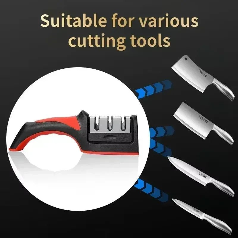 Segment Cutter Knife Sharpener Kitchen Handheld Three-purpose Sharpening Stone!!
