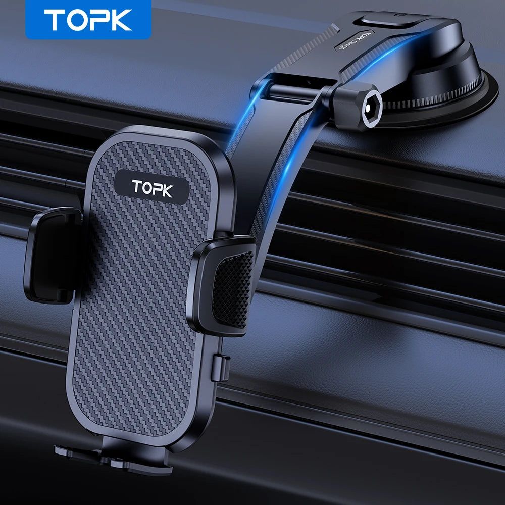 TOP Car Phone Holder Stand Gravity Dashboard Phone Holder Mobile Phone Support Universal For iPhone 13 12 11 Xiaomi Samsung
