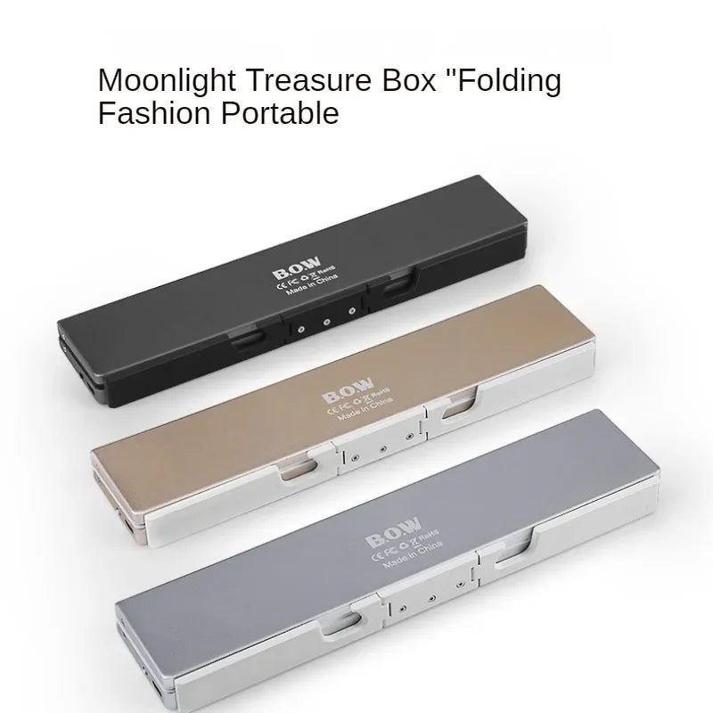 Foldable Bluetooth Keyboard Rechargeable Keyboard Mini Folding Wireless Keyboard Aluminum Keypad With Stand For Phone