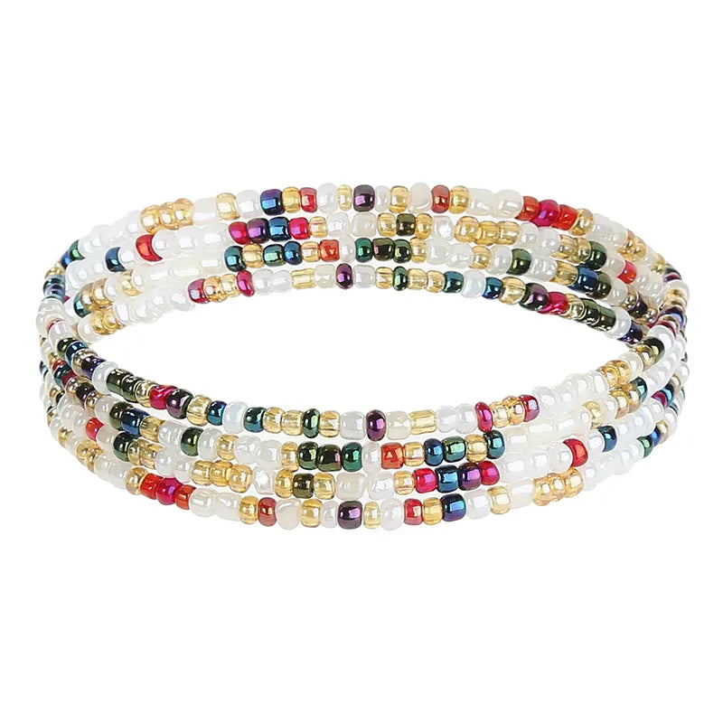 70/80/90/110 CM B- Waist Beads Chain for Women Colorful African Belly Beads Sexy Body Chains Boho Bikini Belly Jewelry New