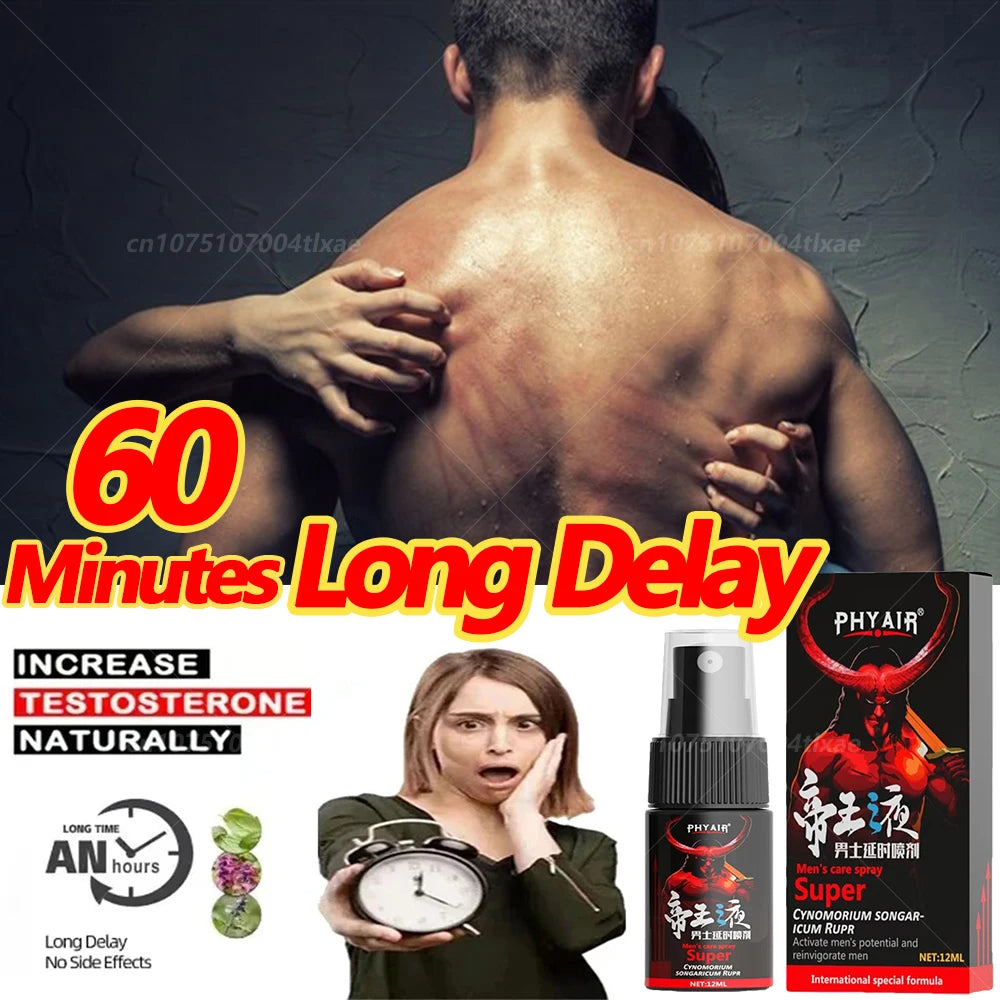 Men's delay time spray