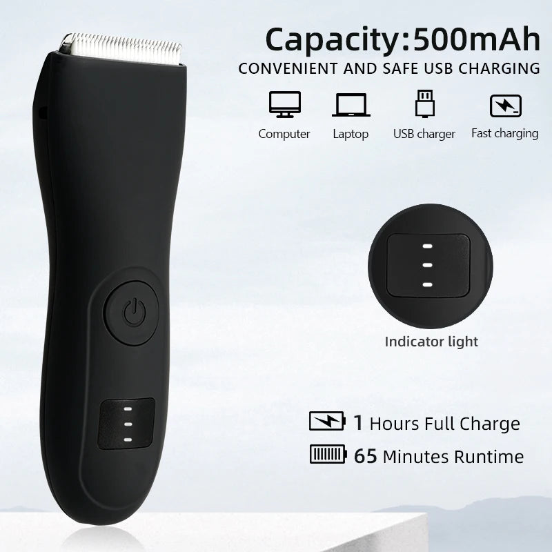 Mens Body Hair Trimmer for Men Balls Women Lady Shaver Hair Removal Bikini Trimmer Groin & Body Shaver Groomer Arm Beard Razor