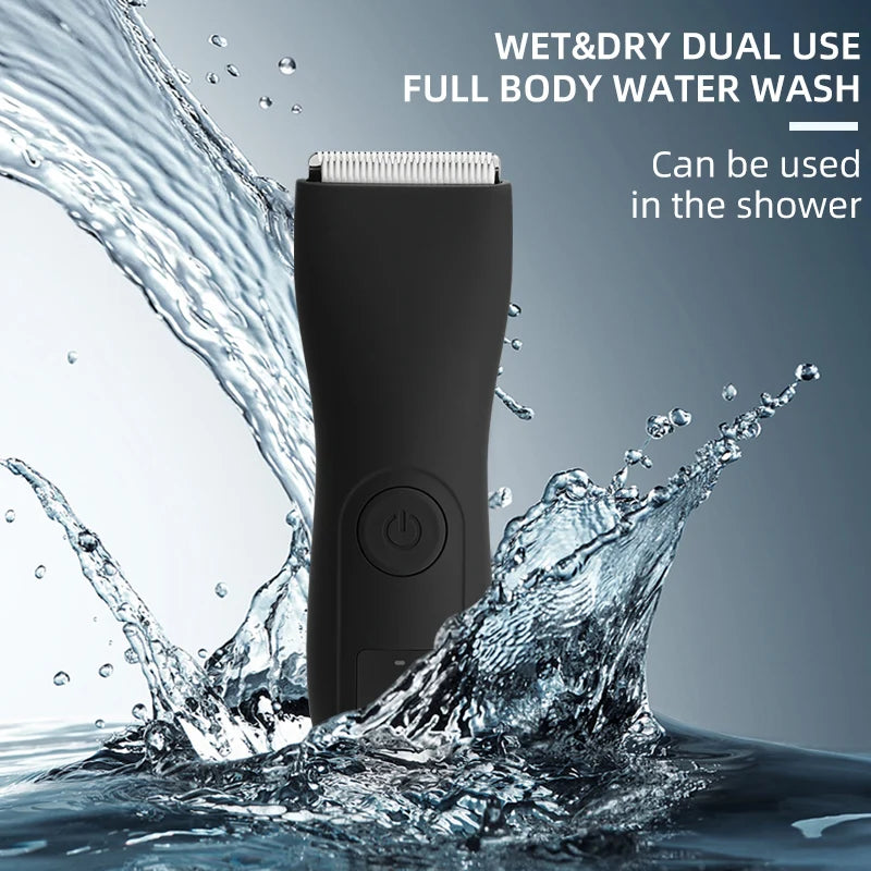 Mens Body Hair Trimmer for Men Balls Women Lady Shaver Hair Removal Bikini Trimmer Groin & Body Shaver Groomer Arm Beard Razor