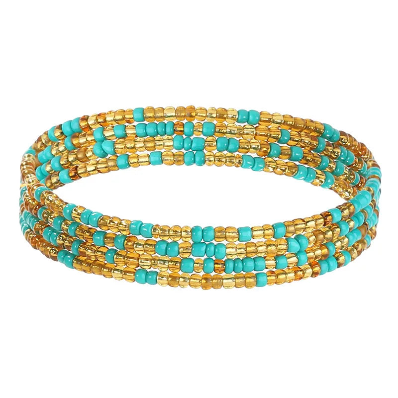 70/80/90/110 CM B- Waist Beads Chain for Women Colorful African Belly Beads Sexy Body Chains Boho Bikini Belly Jewelry New