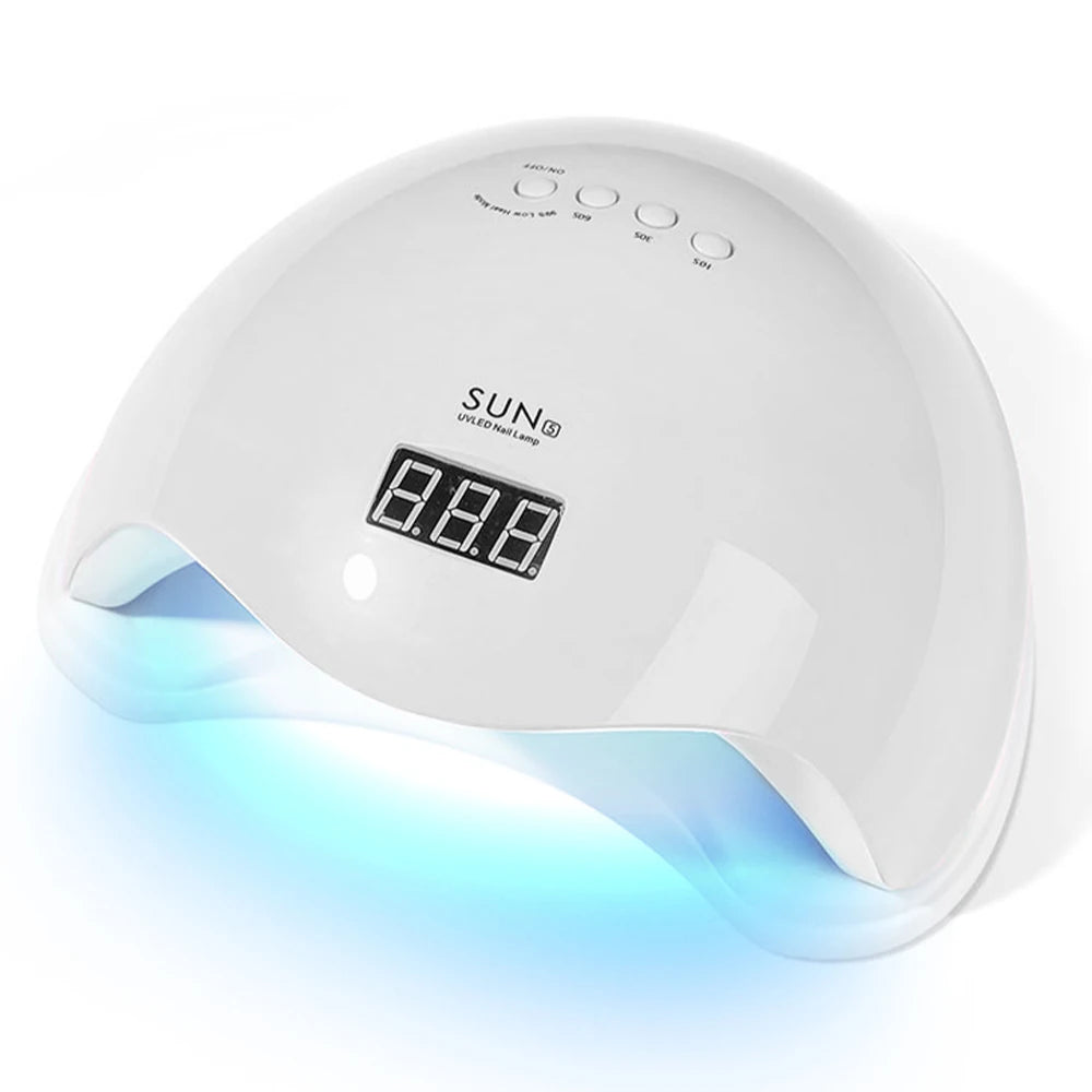 YIKOOLIN SUN5 48W Led Uv Lamp For Nails Drying With 4 Timers Automatic Sensor All Gel Professional Nail Art Tools Accessories