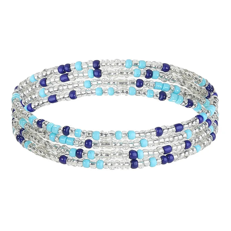 70/80/90/110 CM B- Waist Beads Chain for Women Colorful African Belly Beads Sexy Body Chains Boho Bikini Belly Jewelry New