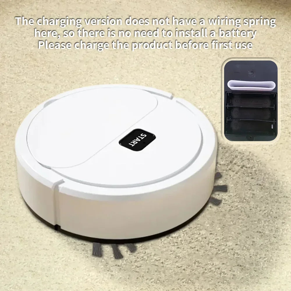 High quality robotic vacuum cleaner with integrated home sweeping, mopping, cleaning, USB charging, vacuum cleaner for small works!