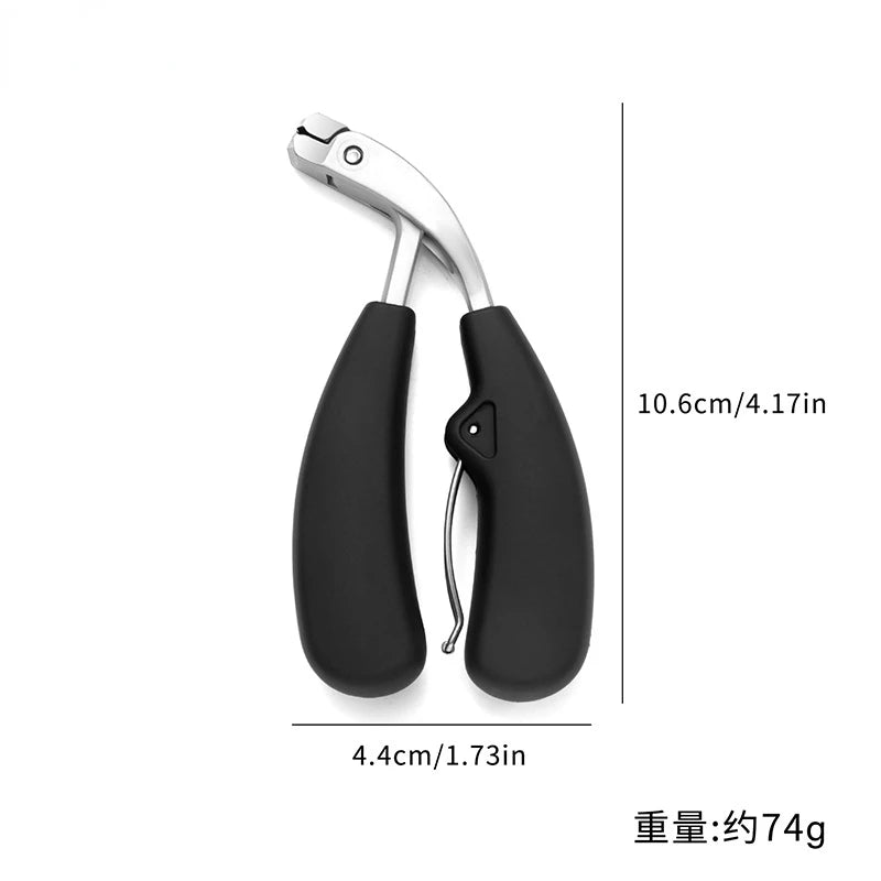 Curved nail clippers with large opening three times anti-splash storage Nail clippers for the elderly thick toenails Heavy duty