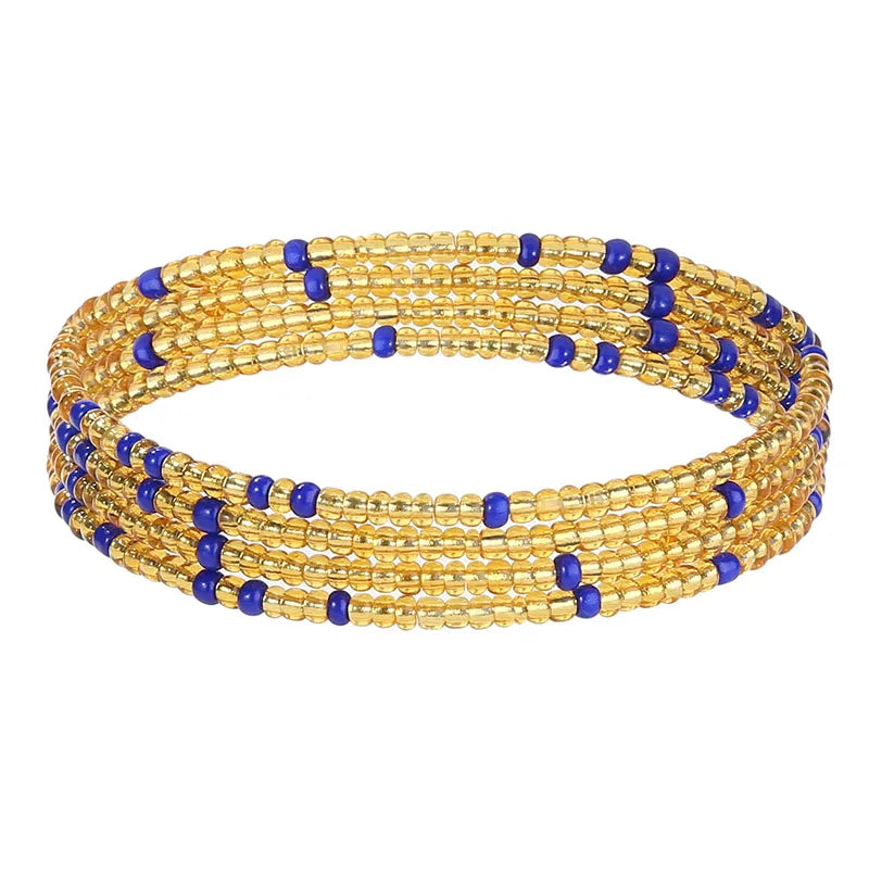 70/80/90/110 CM B- Waist Beads Chain for Women Colorful African Belly Beads Sexy Body Chains Boho Bikini Belly Jewelry New
