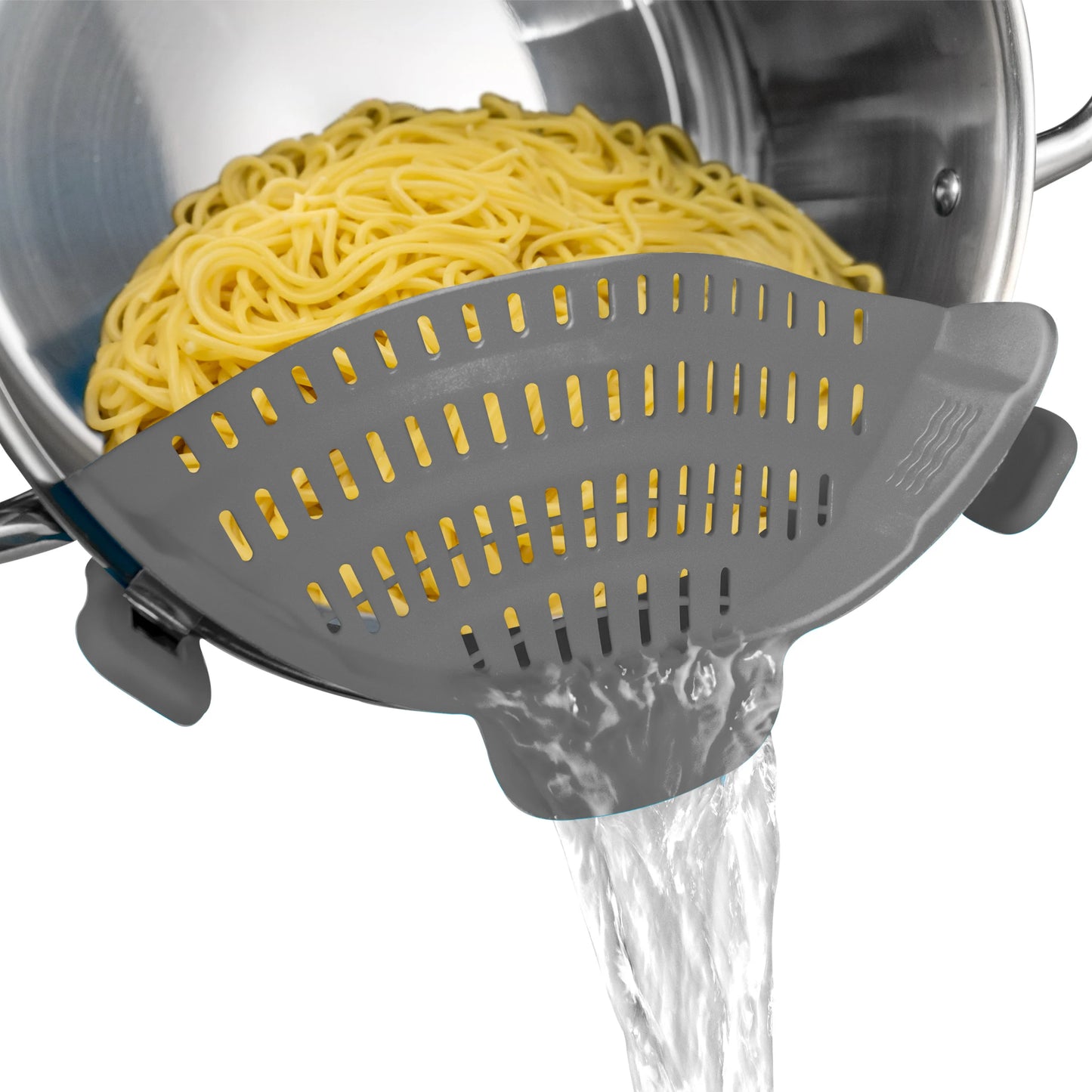 1pc, Strainer, Silicone Pot Strainer, Adjustable Silicone Clip on Strainer for Pots Pans & Bowls.