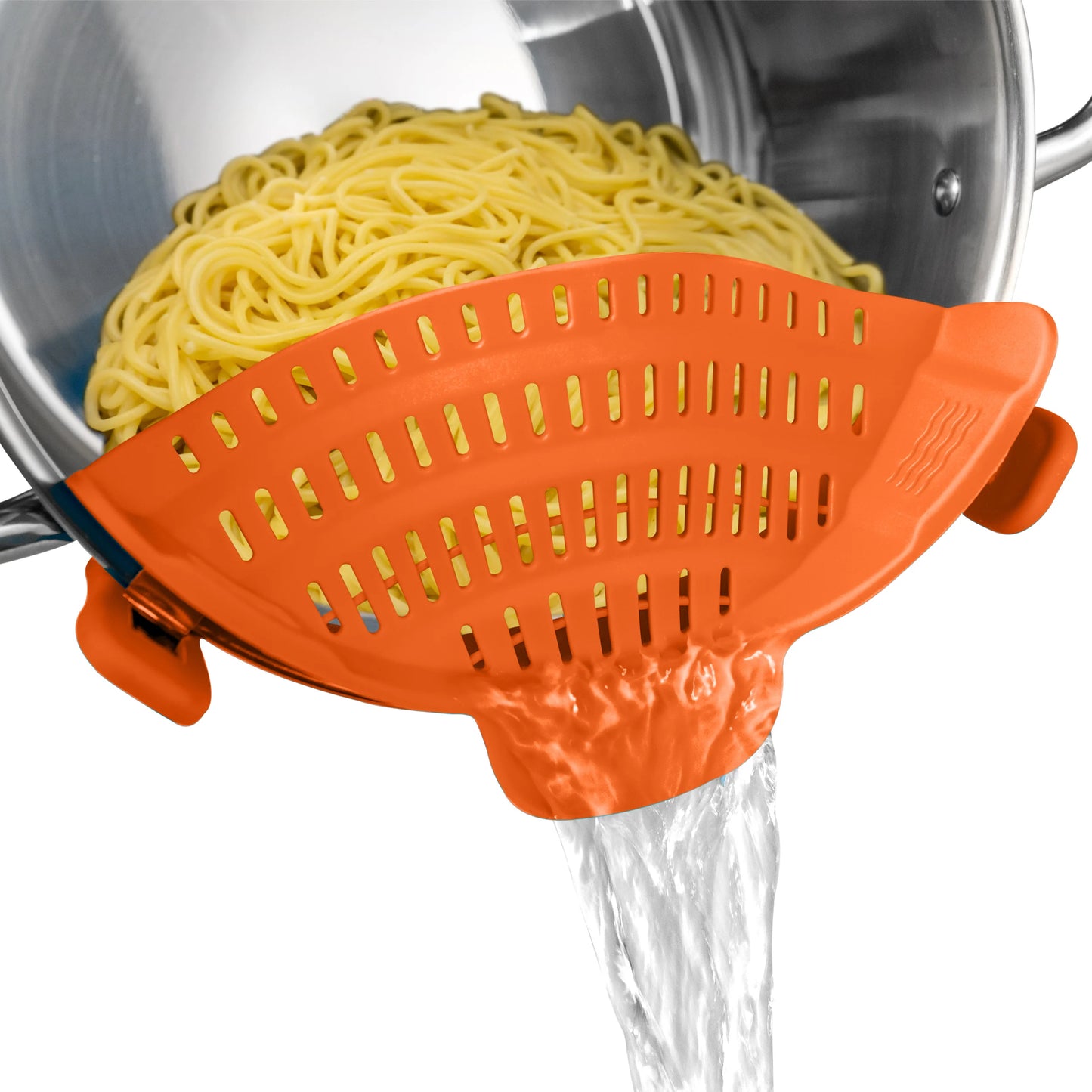 1pc, Strainer, Silicone Pot Strainer, Adjustable Silicone Clip on Strainer for Pots Pans & Bowls.