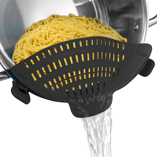 1pc, Strainer, Silicone Pot Strainer, Adjustable Silicone Clip on Strainer for Pots Pans & Bowls.