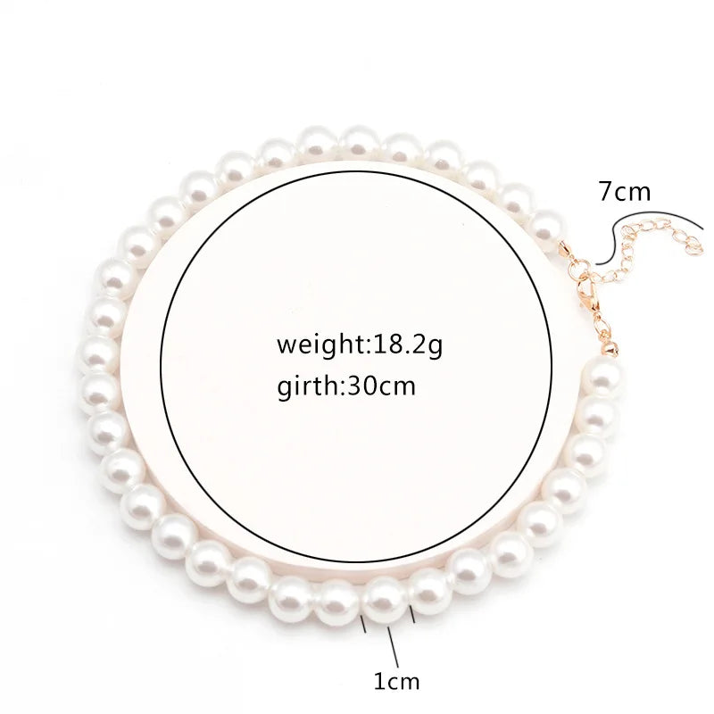 New Simple Imitation Freshwater Pearl Chain Necklaces For Women Wedding Love Gifts Necklace Fashion Glamour Jewelry Gifts