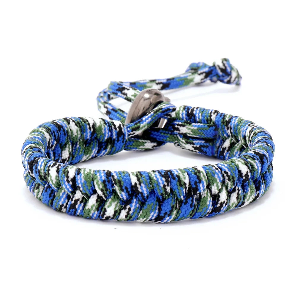 New Outdoor Men Survival Bracelet Adjustable Hand-