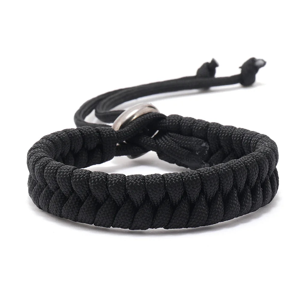 New Outdoor Men Survival Bracelet Adjustable Hand-